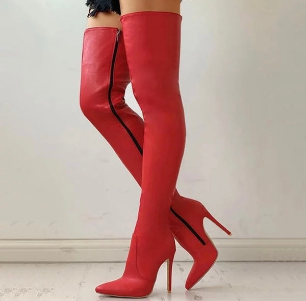 Women Over The Knee Fashion High Heel Boots