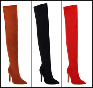 Women Over The Knee Pointed Toe Fashion Boots