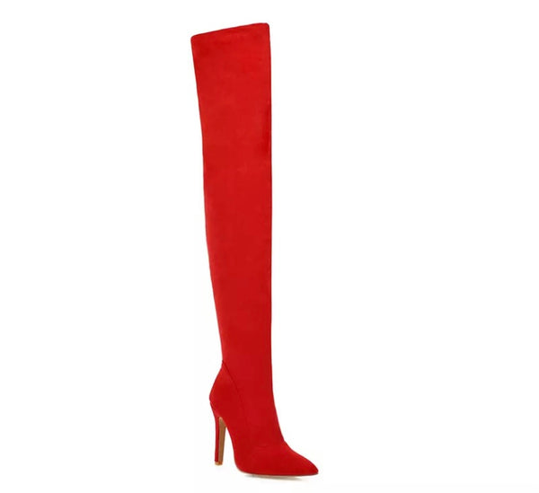 Women Over The Knee Pointed Toe Fashion Boots