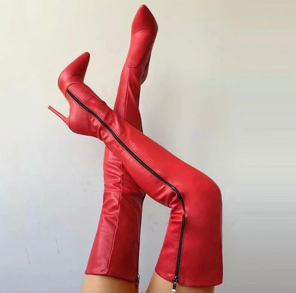 Women Over The Knee Fashion High Heel Boots