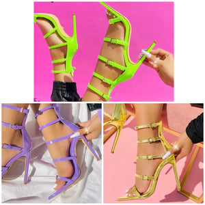 Women Buckled Fashion High Heel Sandals