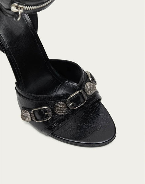 Women Open Toe Buckled Tassel High Heel Sandals