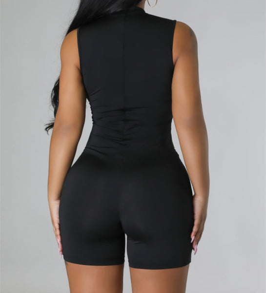 Women Sleeveless Fashion Hand Print Romper
