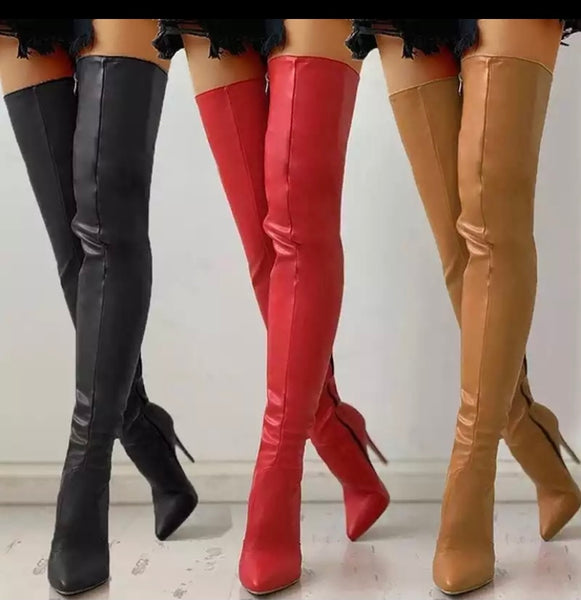 Women Over The Knee Fashion High Heel Boots