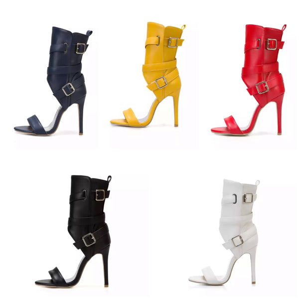 Women Fashion Open Toe Ankle Strap High Heel Sandals