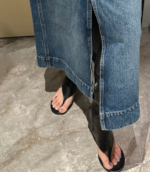 Women Fashion Faux Leather Open Toe Knee High Boots