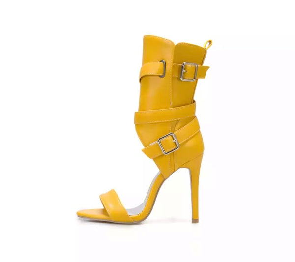 Women Fashion Open Toe Ankle Strap High Heel Sandals