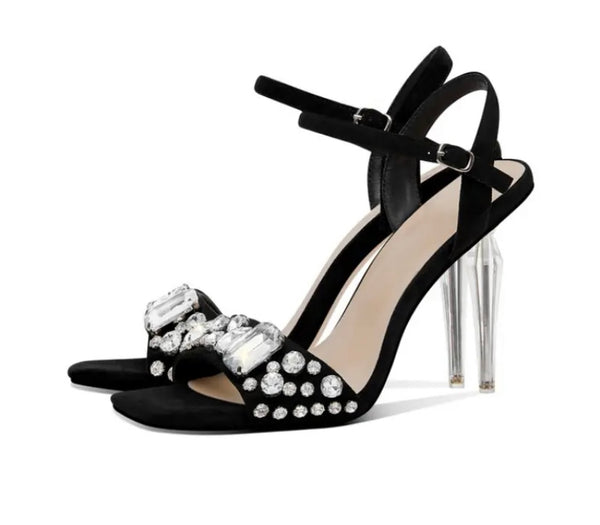 Women Bling Open Pointed Toe Ankle Strap Sandals
