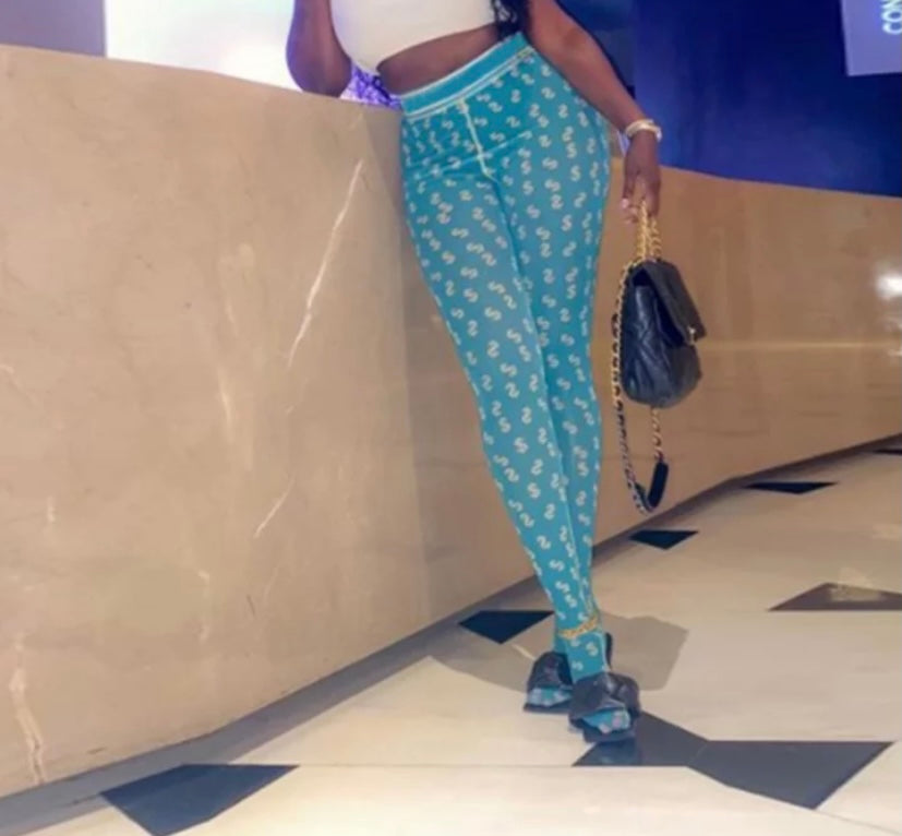 Women Printed Fashion Feet In Pants