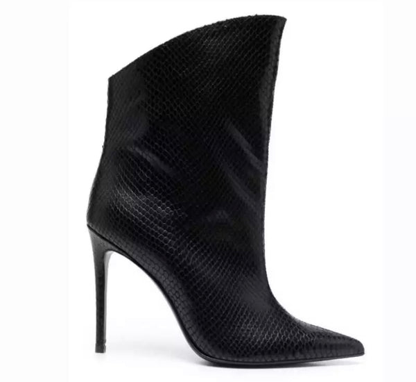 Women Pointed Toe High Heel Fashion Ankle Boots