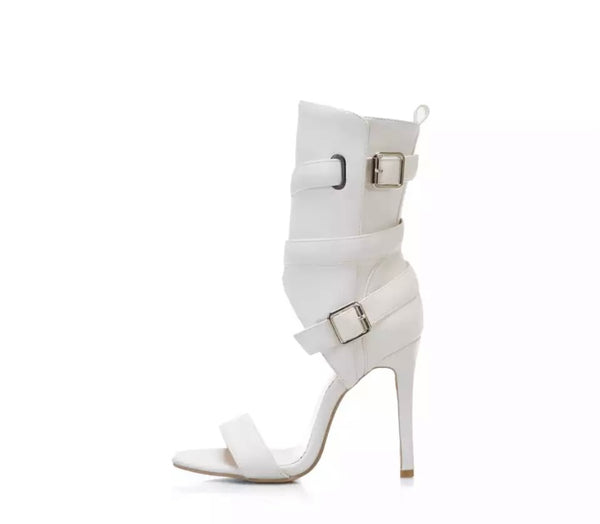 Women Fashion Open Toe Ankle Strap High Heel Sandals