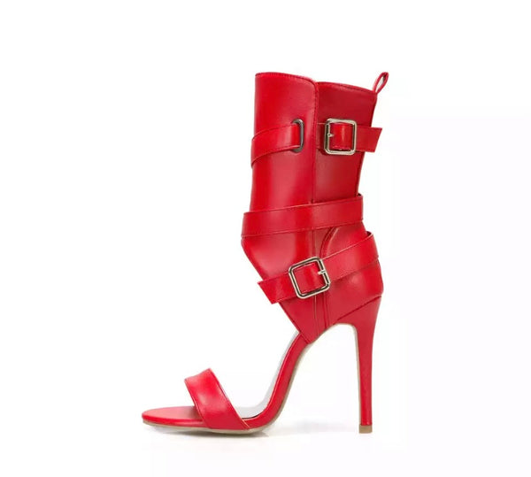 Women Fashion Open Toe Ankle Strap High Heel Sandals