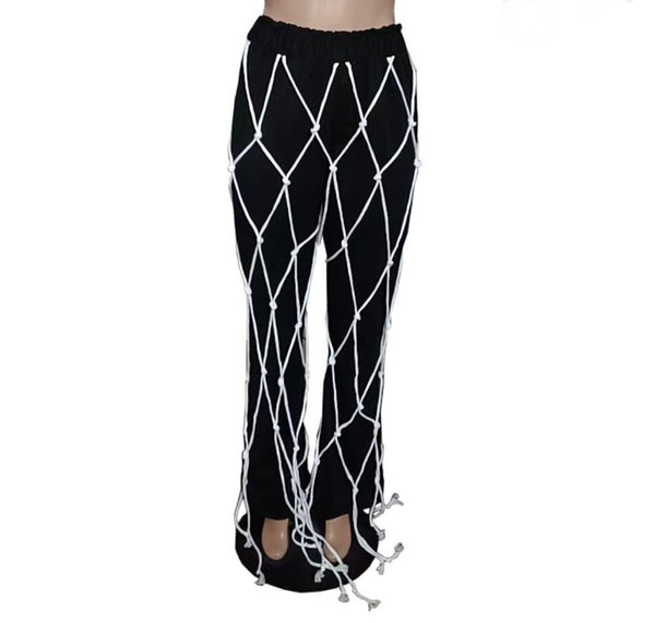 Women Fashion Rope Pants