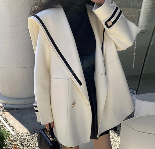 Women Fashion Button Up Jacket