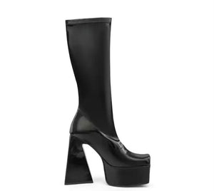 Women Platform Mid Calf Fashion Boots