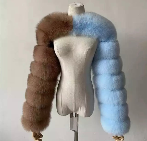 Women Fashion Faux Fur Jacket