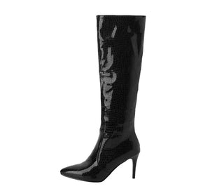 Women Pointed Toe Knee-High Boots